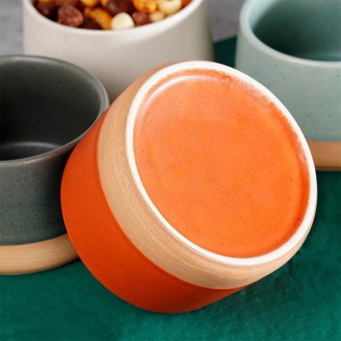 Grupa Orion Sp. z o.o. Miseczki na Przekąski 9,5 cm 220 ml Gres Zestaw 4 szt EXCELLENT HOUSEWARE