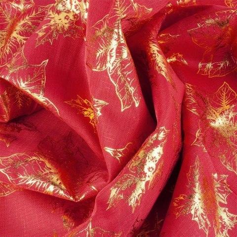 Grupa Orion Sp. z o.o. Obrus Świąteczny Plamoodporny 220 x 150 cm Czerwony EXCELLENT HOUSEWARE