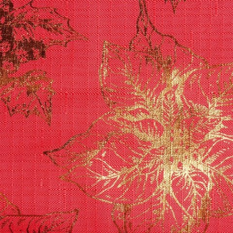 Grupa Orion Sp. z o.o. Obrus Świąteczny Plamoodporny 220 x 150 cm Czerwony EXCELLENT HOUSEWARE