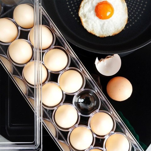 Grupa Orion Sp. z o.o. Pojemnik na Jajka z Pokrywką Przezroczysty 14 szt. EH 36 x 10,5 x 8,5 cm