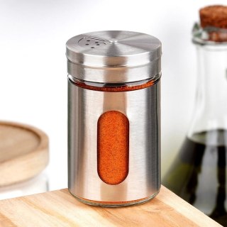 Grupa Orion Sp. z o.o. Pojemnik Szklany na Przyprawy Sitko 100 ml EXCELLENT z Dozownikiem 8 x 5 cm