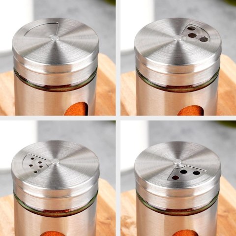 Grupa Orion Sp. z o.o. Pojemnik Szklany na Przyprawy Sitko 100 ml EXCELLENT z Dozownikiem 8 x 5 cm