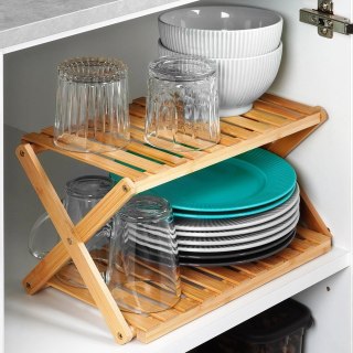 Hit Półka kuchenna drewniana 34,5x18,5x19 cm