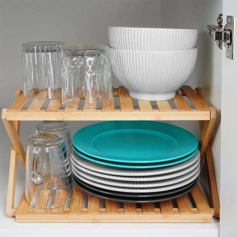 Hit Półka kuchenna drewniana 34,5x18,5x19 cm