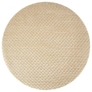 Grupa Orion Sp. z o.o. Podkładka na Stół Okrągła Jasnobeżowa Złota 38 cm HOME STYLING COLLECTION