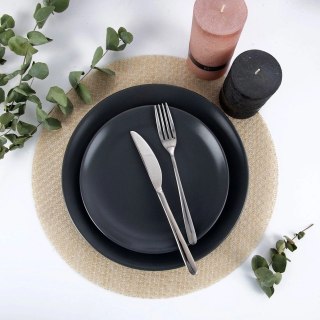 Grupa Orion Sp. z o.o. Podkładka na Stół Okrągła Jasnobeżowa Złota 38 cm HOME STYLING COLLECTION