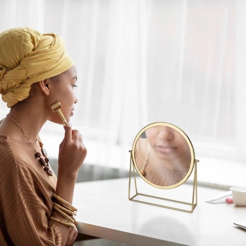 Marka niezdefiniowana Lusterko na stojaku 33x9x38cm-rysy na ramie