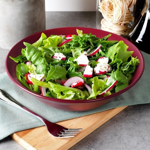 NAVA Miska sałatkowa ceramiczna bordowa SOHO 23,5 cm, 1,1 l