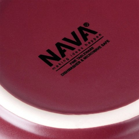 NAVA Miska sałatkowa ceramiczna bordowa SOHO 23,5 cm, 1,1 l
