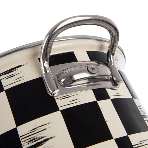 Grupa Orion Sp. z o.o. Garnek Emaliowany 3 L ORION SZACHOWNICA 20 cm Indukcja Zmywarka