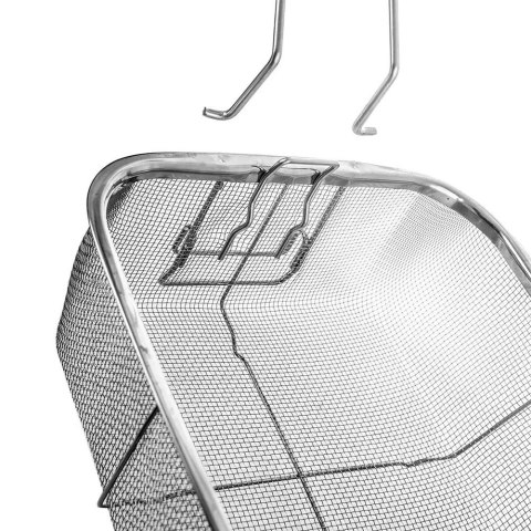 Grupa Orion Sp. z o.o. Garnki Granitowe ze Szklaną Pokrywką Patelnią Grillową Koszyczkiem 4 El.