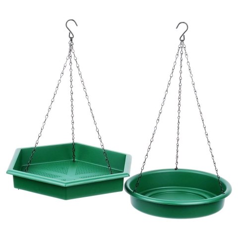 Grupa Orion Sp. z o.o. Karmnik dla Ptaków PROGARDEN 2w1 z Poidłem 2 szt. Zielony Wiszący