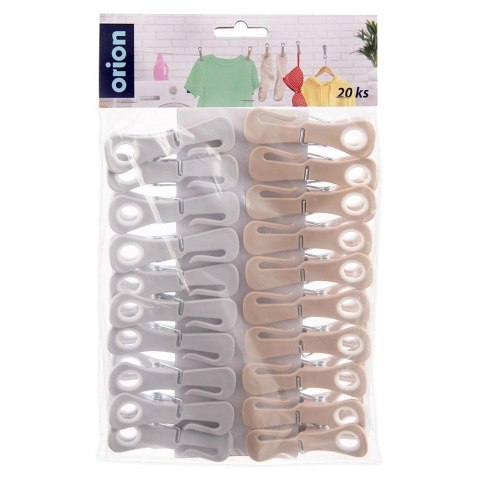 Grupa Orion Sp. z o.o. Klamerki na Pranie ORION Plastikowe 20 szt. Otwór na Wieszak