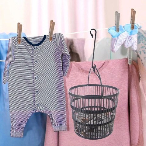 Grupa Orion Sp. z o.o. Klamerki na Pranie ORION 50 szt. w Składanym Koszyku Plastikowe