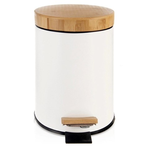 Grupa Orion Sp. z o.o. Kosz na Śmieci Metalowy z Pedałem Biały 3 L ORION WHITELINE Pojemny