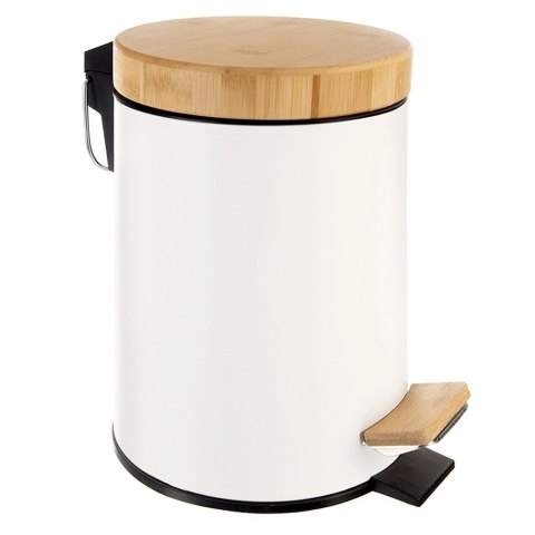 Grupa Orion Sp. z o.o. Kosz na Śmieci Metalowy z Pedałem Biały 3 L ORION WHITELINE Pojemny