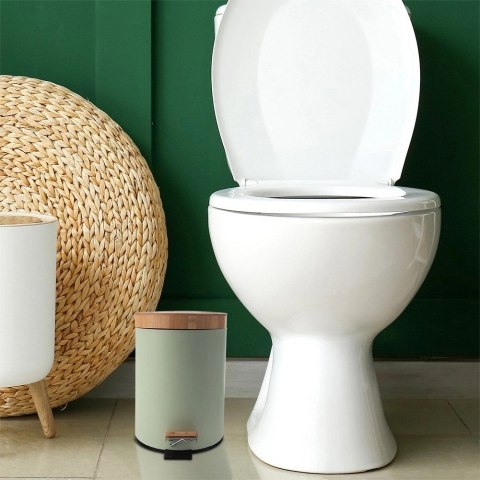 Grupa Orion Sp. z o.o. Kosz na Śmieci Metalowy z Pedałem Zielony 3 L ORION GREENISH Pojemny