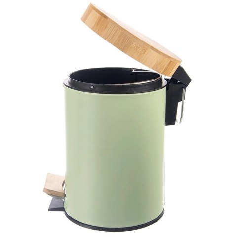 Grupa Orion Sp. z o.o. Kosz na Śmieci Metalowy z Pedałem Zielony 3 L ORION GREENISH Pojemny