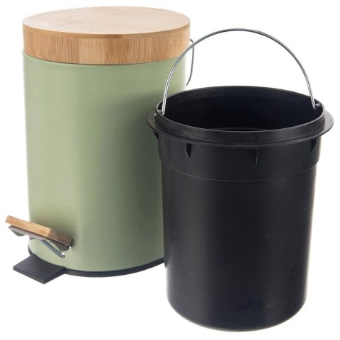 Grupa Orion Sp. z o.o. Kosz na Śmieci Metalowy z Pedałem Zielony 3 L ORION GREENISH Pojemny