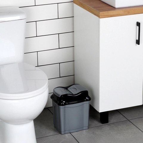 Grupa Orion Sp. z o.o. Kosz na Śmieci Plastikowy Szary 5 L ORION Wytrzymały i Pojemny