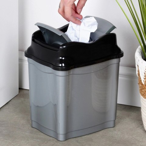 Grupa Orion Sp. z o.o. Kosz na Śmieci Plastikowy Szary 5 L ORION Wytrzymały i Pojemny