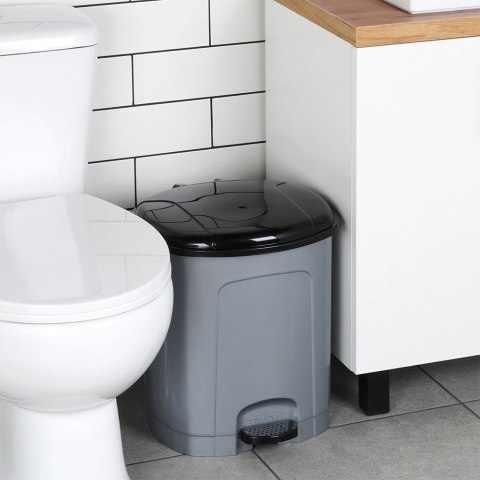 Grupa Orion Sp. z o.o. Kosz na Śmieci z Pedałem Plastikowy Szary 21 L ORION Wytrzymały i Pojemny