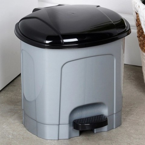 Grupa Orion Sp. z o.o. Kosz na Śmieci z Pedałem Plastikowy Szary 3 L ORION Wytrzymały i Pojemny
