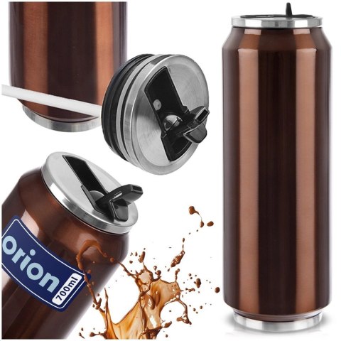 Grupa Orion Sp. z o.o. Kubek Termiczny Puszka 700 ml ORION Miedziany Stal Nierdzewna Szczelny