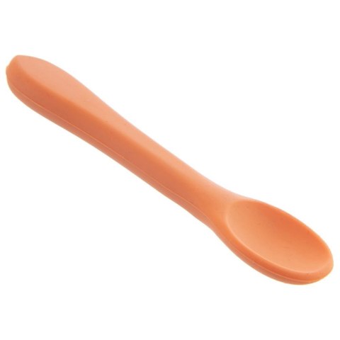 Grupa Orion Sp. z o.o. Łyżeczka Dziecięca Silikonowa Pomarańczowa 14 x 3,5 cm do Zmywarki ORION