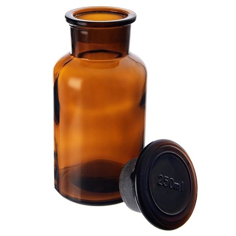 Grupa Orion Sp. z o.o. Butelka Szklana Retro 250 ml ORION Brązowa z Korkiem 14 x 6,5 cm