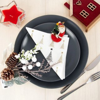 Grupa Orion Sp. z o.o. Serwetki Papierowe 20 szt. Choinka Złota 3-warstwowe 33 x 33 cm ORION