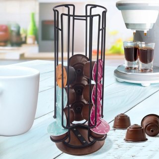 Grupa Orion Sp. z o.o. Stojak Obrotowy na Kapsułki Dolce Gusto Czarny RADKA 33,5 cm ORION