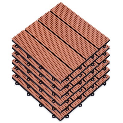 Grupa Orion Sp. z o.o. Płytki Tarasowe Brązowe 30 x 30 cm PROGARDEN 6 szt. Montaż na Klik