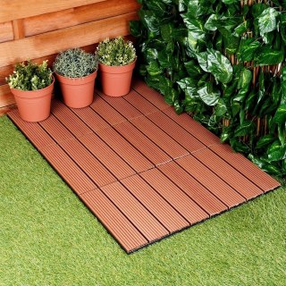 Grupa Orion Sp. z o.o. Płytki Tarasowe Brązowe 30 x 30 cm PROGARDEN 6 szt. Montaż na Klik