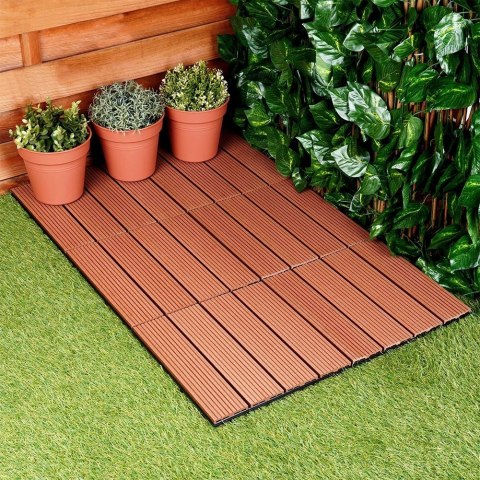 Grupa Orion Sp. z o.o. Płytki Tarasowe Brązowe 30 x 30 cm PROGARDEN 6 szt. Montaż na Klik