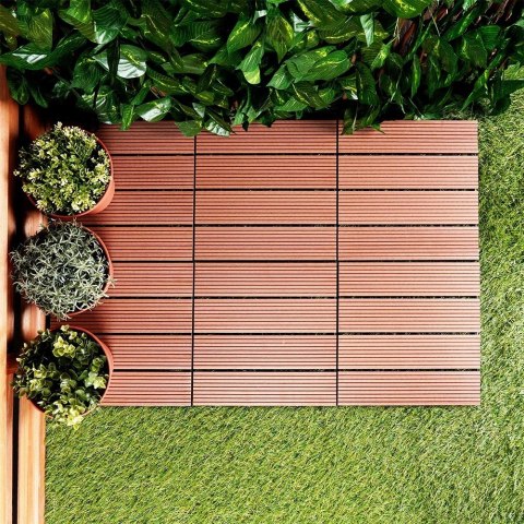 Grupa Orion Sp. z o.o. Płytki Tarasowe Brązowe 30 x 30 cm PROGARDEN 6 szt. Montaż na Klik