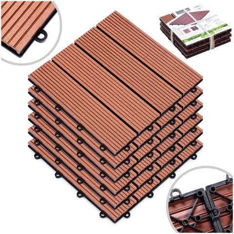 Grupa Orion Sp. z o.o. Płytki Tarasowe Brązowe 30 x 30 cm PROGARDEN 6 szt. Montaż na Klik