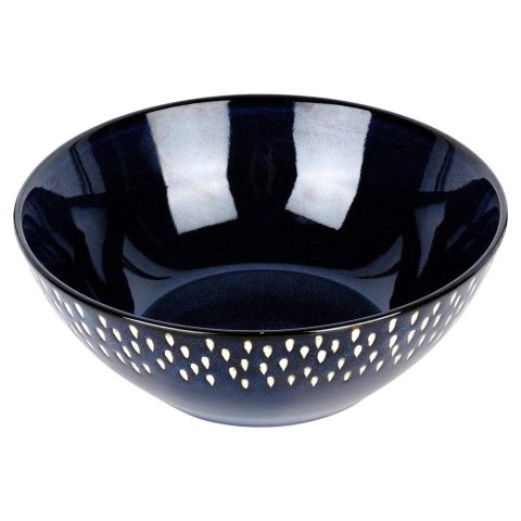 Siaki Collection Miska sałatkowa ceramiczna granatowa 20 cm, 1,1 l