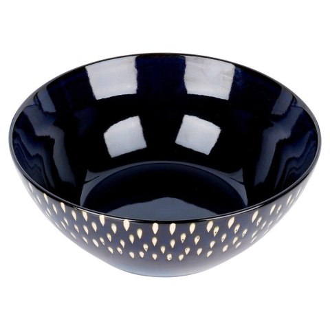 Siaki Collection Miska sałatkowa ceramiczna granatowa 23 cm, 2 l