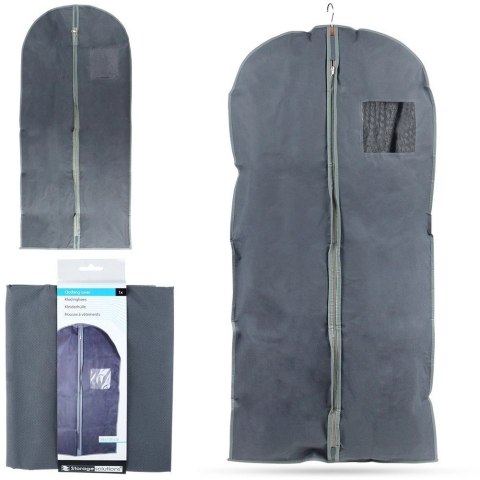 AM/63 Pokrowiec na Ubrania Długie Garnitur Płaszcz SG Zamek 58 x 130 cm