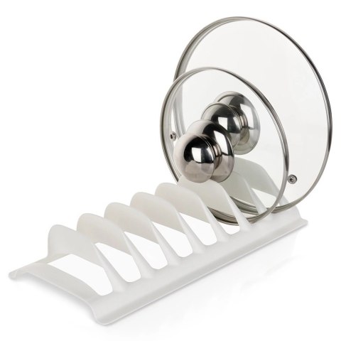 AM/63 Stojak na Pokrywki Talerze Biały Organizer 8 szt. do Szuflady STORAGE