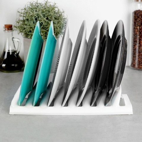 AM/63 Stojak na Pokrywki Talerze Biały Organizer 8 szt. do Szuflady STORAGE