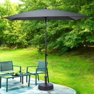 Grupa Orion Sp. z o.o. Parasol Ogrodowy Regulowany 125 x 200 cm VILDE Szary Ochrona UPF 30+