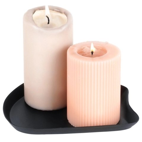 Grupa Orion Sp. z o.o. Podstawka pod Kompozycje Świece Metalowa 17 x 15,5 cm VILDE Czarna