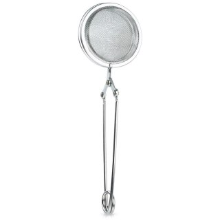 Grupa Orion Sp. z o.o. Sitko do Zaparzania Herbaty Szczypce Podwójna Siatka Stal 5 x 16 cm VILDE