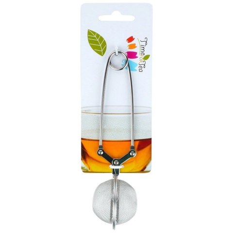 Grupa Orion Sp. z o.o. Sitko do Zaparzania Herbaty Szczypce Podwójna Siatka Stal 5 x 16 cm VILDE