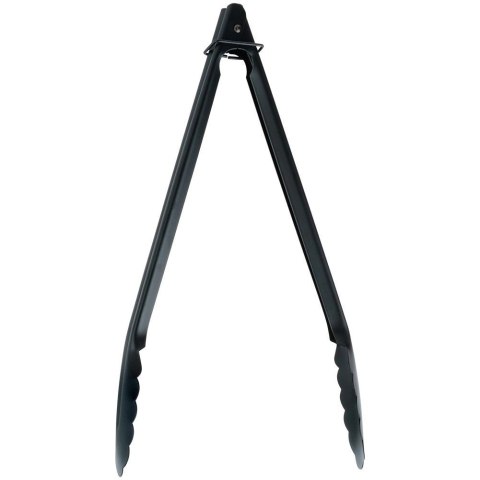 Grupa Orion Sp. z o.o. Szczypce Kuchenne Stalowe Czarne do Grillowania z Blokadą 31 cm EH