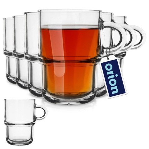 VELKOOBCHOD ORION, spol. s r.o. Szklanki do Kawy Herbaty Zestaw 6 szt. 350 ml LAV z Uchem do Zmywarki