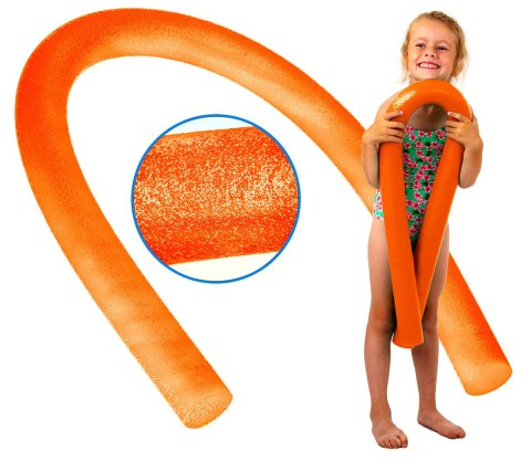 MAKARON NOODLE DO NAUKI PŁYWANIA NA BASEN COMFY POMARAŃCZOWY