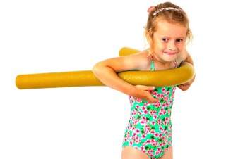 MAKARON NOODLE DO NAUKI PŁYWANIA NA BASEN COMFY ŻÓŁTY